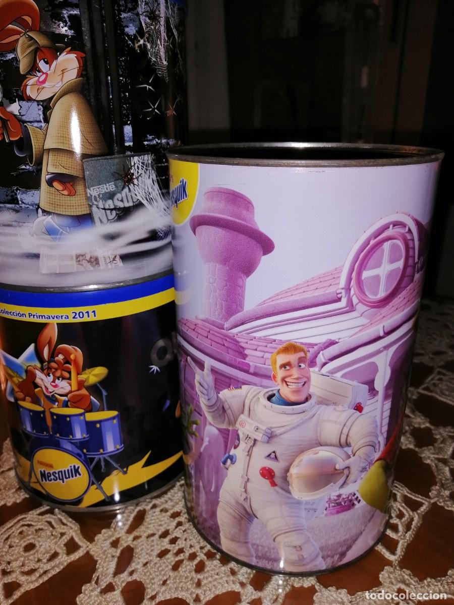 Cajas y cajitas met&aacute;licas: 3 LATAS LATA NESQUIK - Foto 1