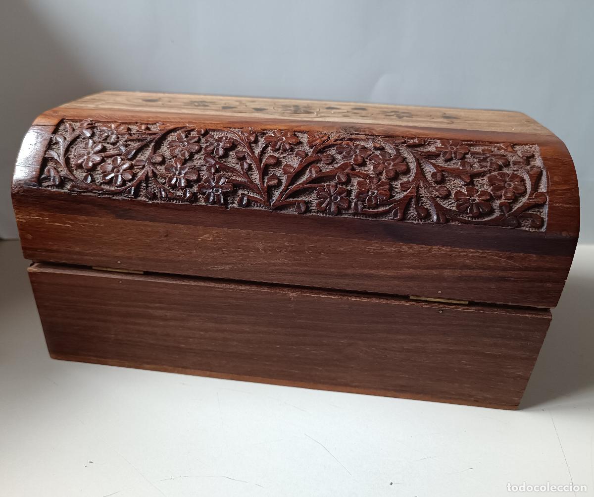 Cajas y cajitas met&aacute;licas: Cofre India Arts Madera Estilo Colonial - Foto 3