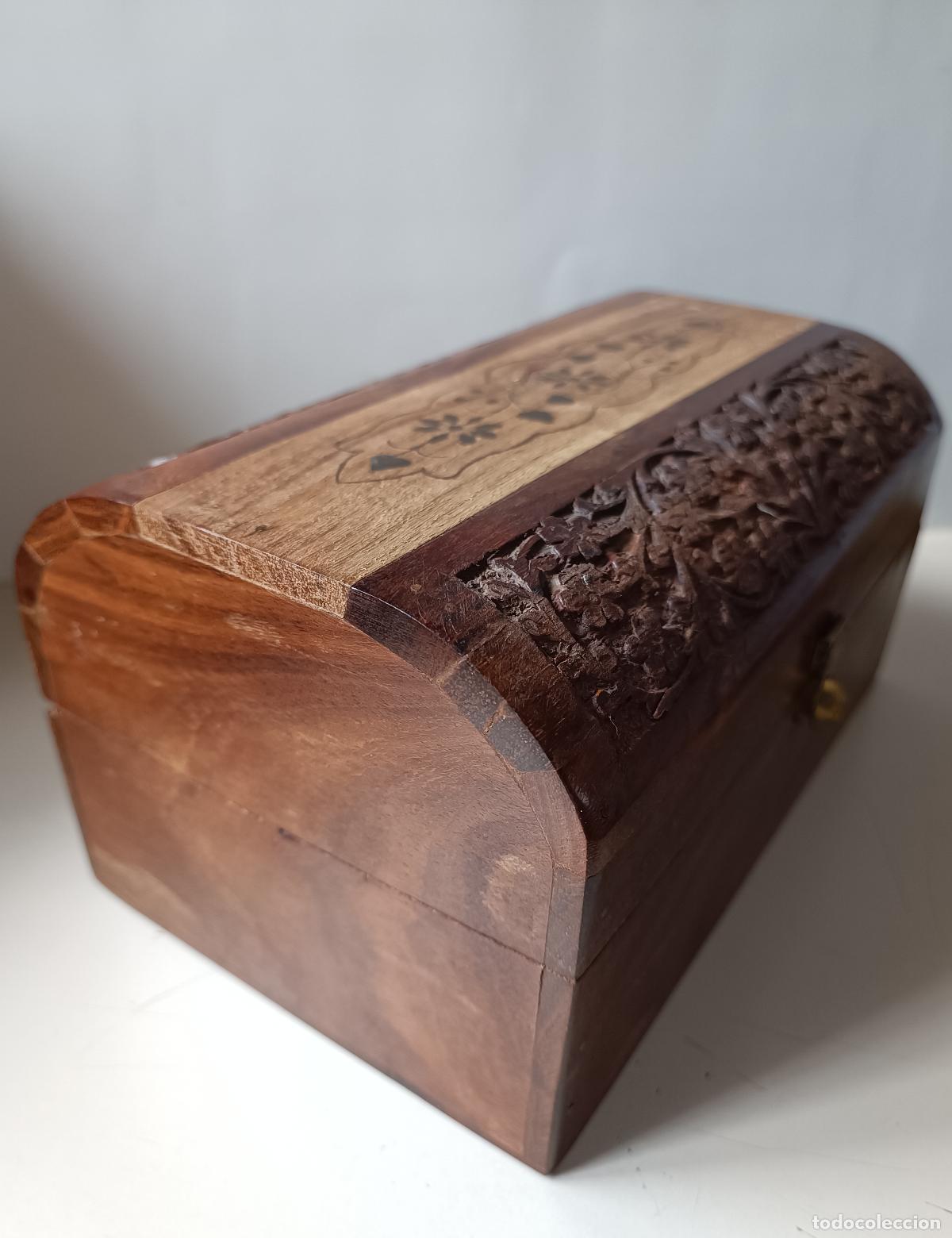 Cajas y cajitas met&aacute;licas: Cofre India Arts Madera Estilo Colonial - Foto 4
