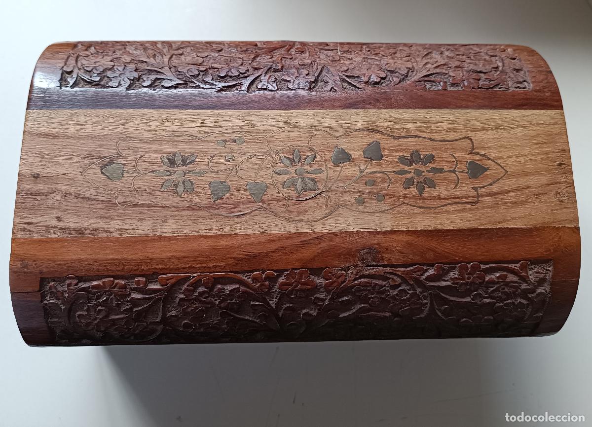 Cajas y cajitas met&aacute;licas: Cofre India Arts Madera Estilo Colonial - Foto 5