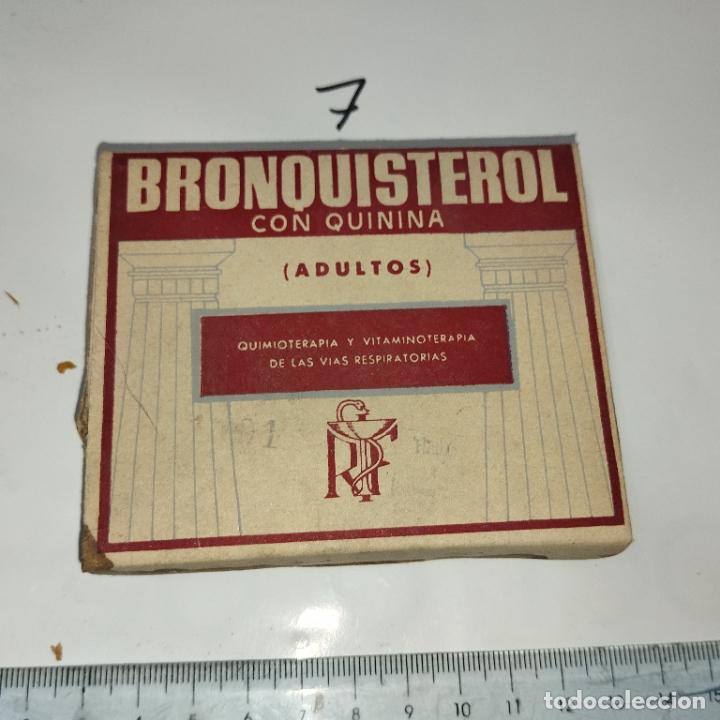 Cajas y cajitas met&aacute;licas: CAJA DE FARMACIA BRONQUISTEROL CON QUININA // MEDICAMENTO ANTIGUO