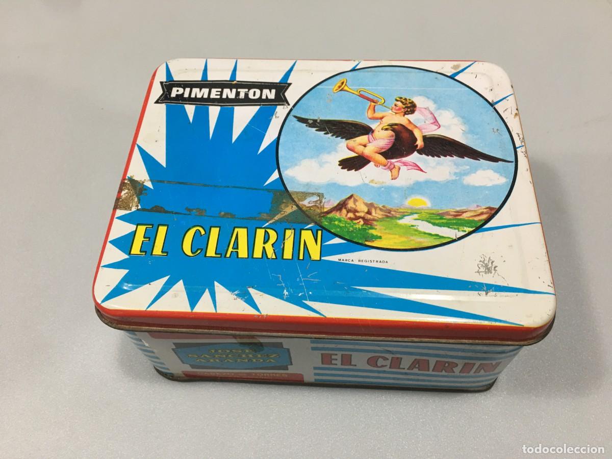 Cajas y cajitas met&aacute;licas: CAJA LATA DE PIMENTON EL CLARIN - Foto 1