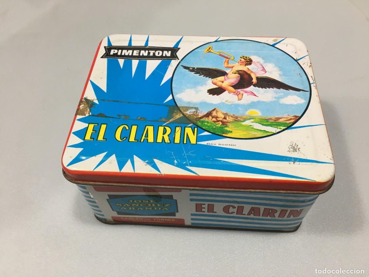 Cajas y cajitas met&aacute;licas: CAJA LATA DE PIMENTON EL CLARIN - Foto 2