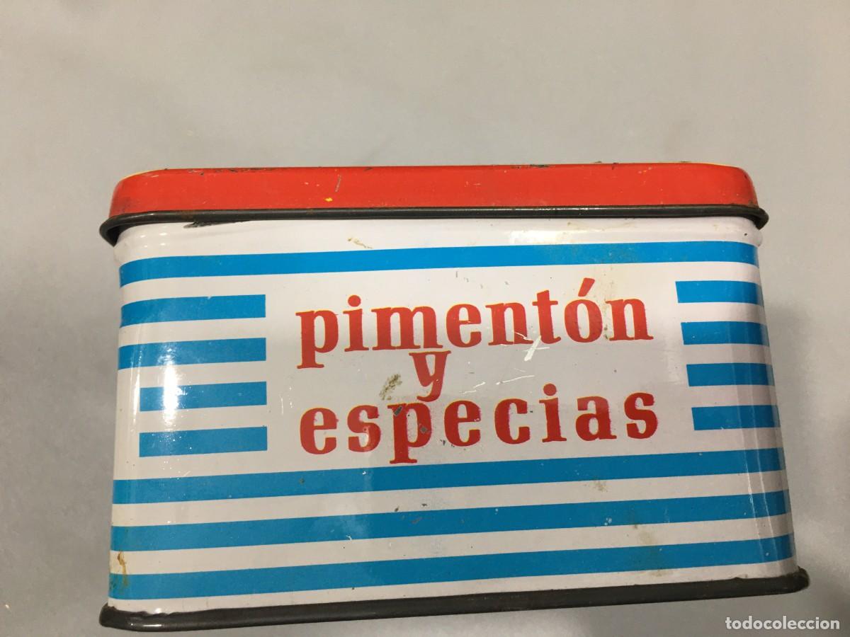 Cajas y cajitas met&aacute;licas: CAJA LATA DE PIMENTON EL CLARIN - Foto 4