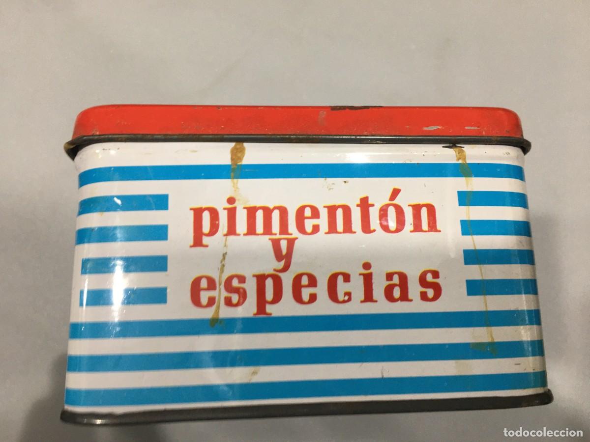 Cajas y cajitas met&aacute;licas: CAJA LATA DE PIMENTON EL CLARIN - Foto 6