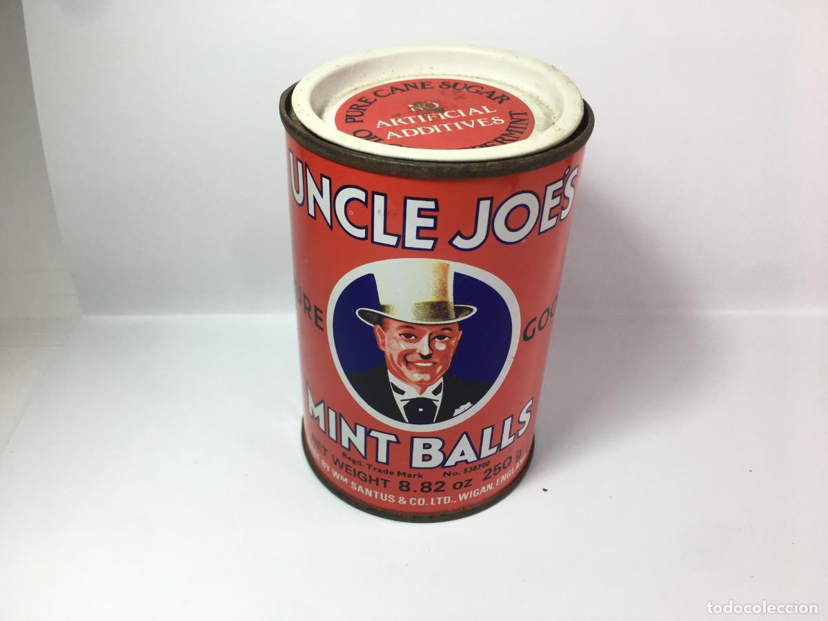 Boxes and metal boxes: BOTE LATA UNCLE JOE'S MINT BALLS CARAMELOS DE MENTA