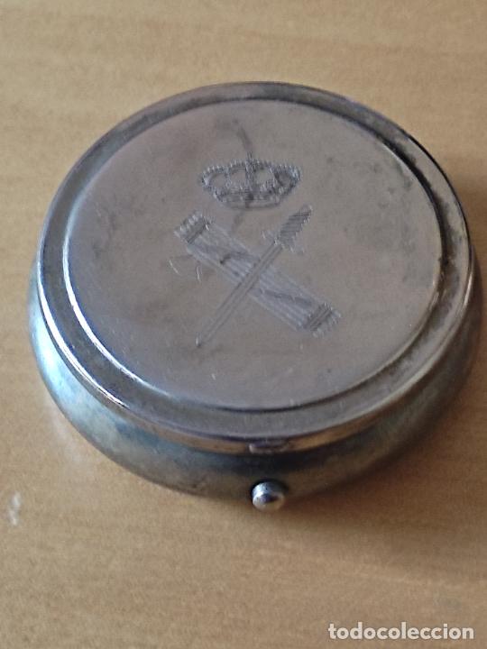 Boxes and metal boxes: GUARDIA CIVIL CASA REAL PASTILLERO METAL CROMADO CAJITA 5 CMS X 1,5 CM ALTO