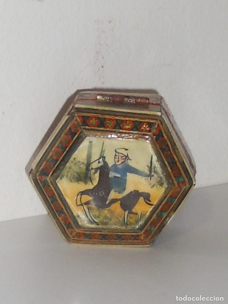 Cajas y cajitas met&aacute;licas: ANTIGUA CAJITA DE MADERA - Foto 5