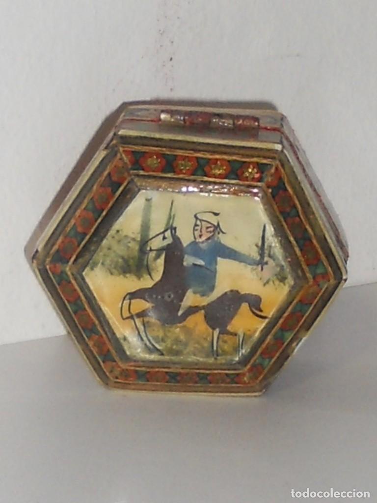 Cajas y cajitas met&aacute;licas: ANTIGUA CAJITA DE MADERA - Foto 7