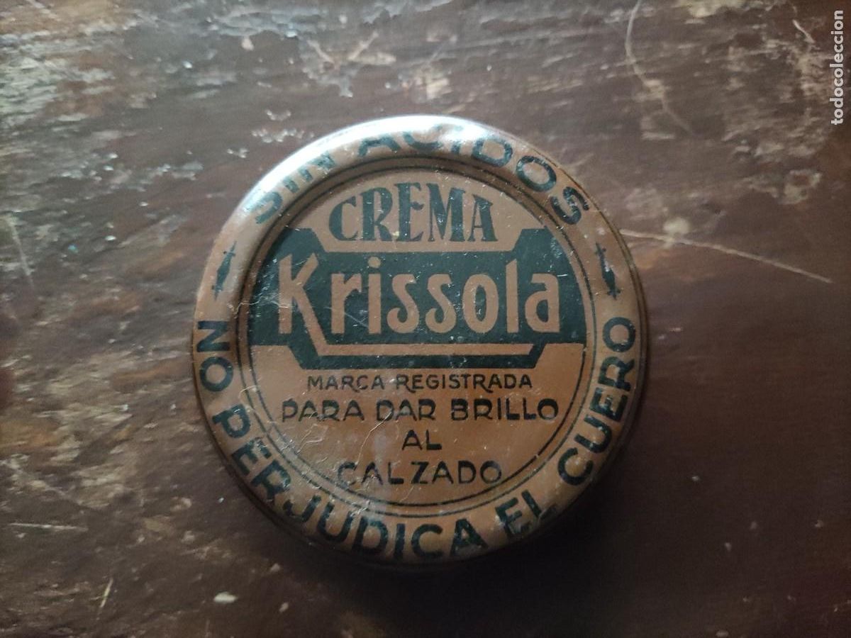Caixas e caixinhas met&aacute;licas: CAJA DE LATA DE BETUN CREMA KRISSOLA