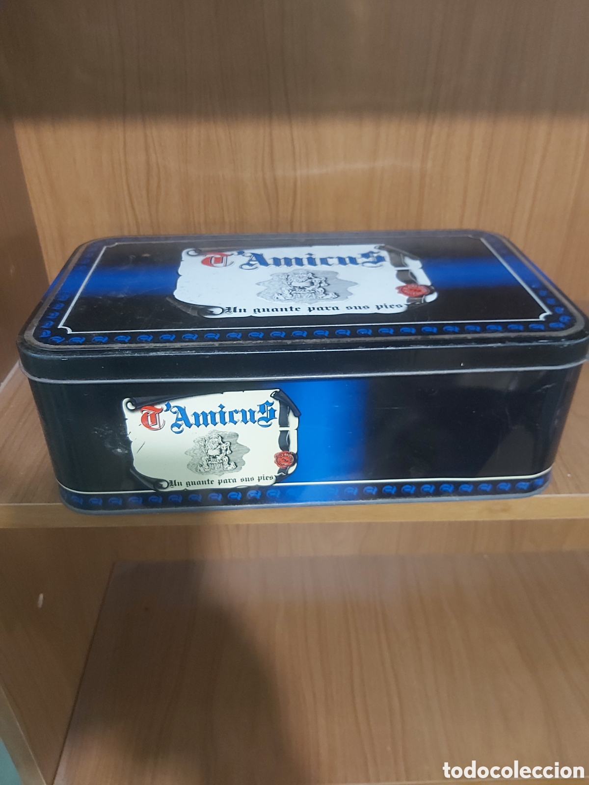 Blechdosen und Kisten: Caja vac&iacute;a Amicus guantes calcetines pies