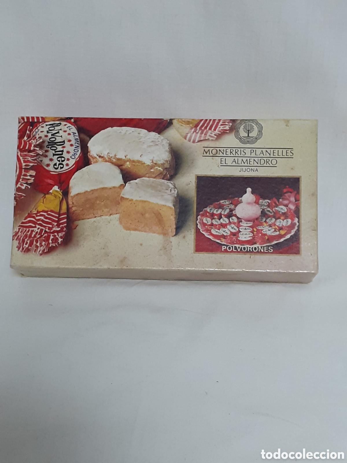 Caixas e caixinhas met&aacute;licas: ANTIGUA CAJA CARTON PUBLICIDAD EL ALMENDRO MONERRIS PLANELLES JIJONA ALICANTE, MED. 4X11X21 CM