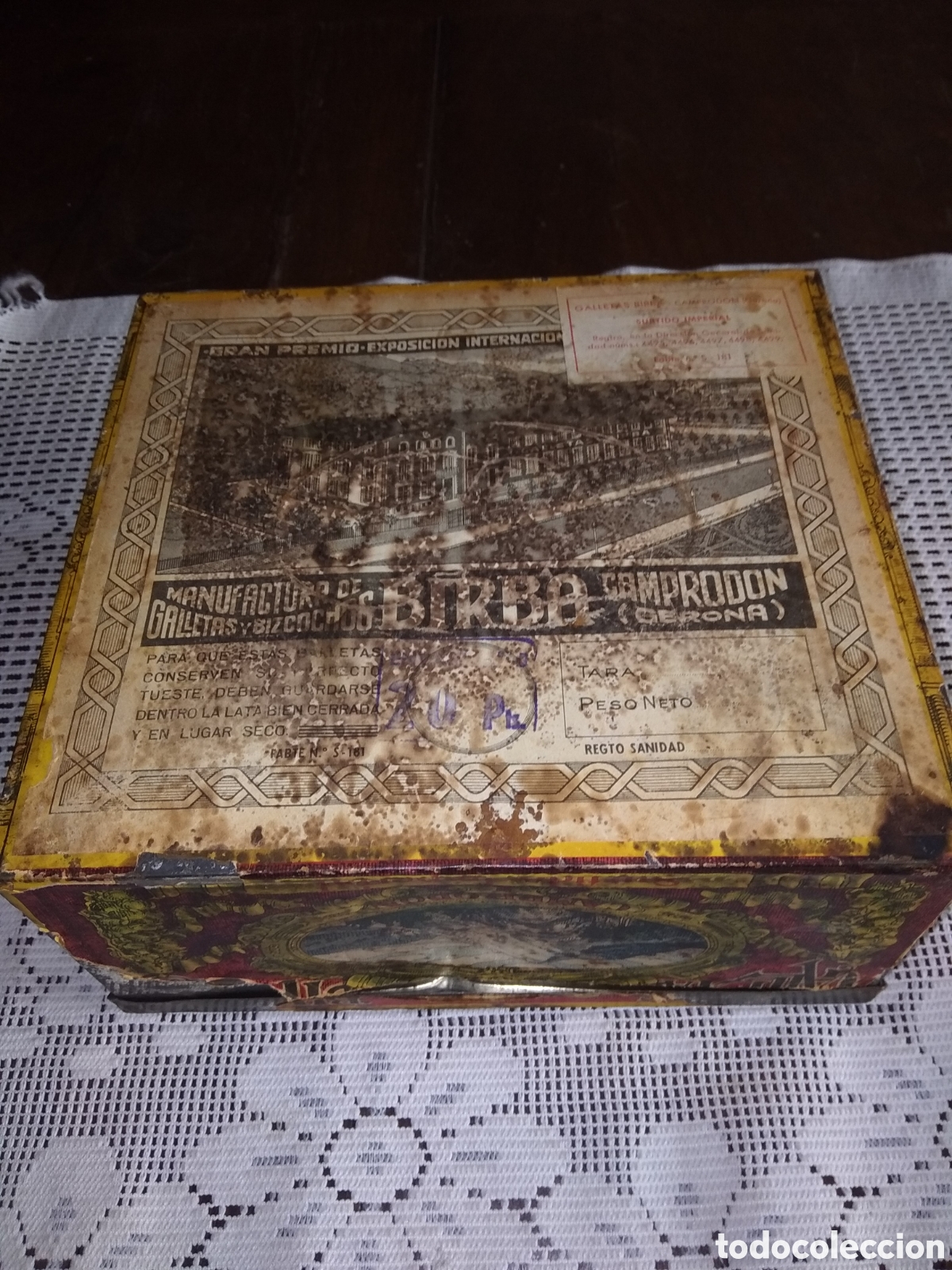 Cajas y cajitas met&aacute;licas: CAJA DE GALLETAS BIRBA . CAMPODRON - Foto 2