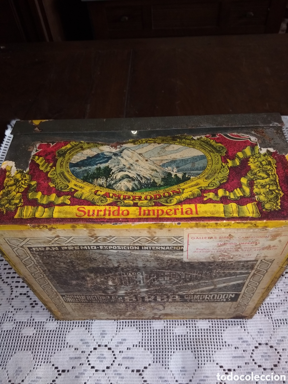 Cajas y cajitas met&aacute;licas: CAJA DE GALLETAS BIRBA . CAMPODRON - Foto 3