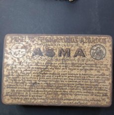 Cajas y cajitas metálicas: CAJA METALICA - PAPELES FUMIGATORIOS AZOADOS CONTRA TODA CLASE DE ASMA