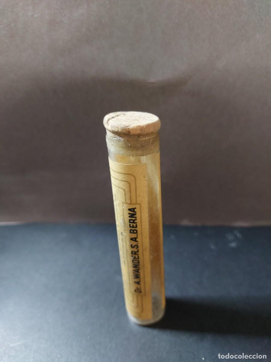 Caixas e caixinhas met&aacute;licas: Tarro de cristal con tap&oacute;n de corcho- pastillas de formitrol- Dr. A.Wander
