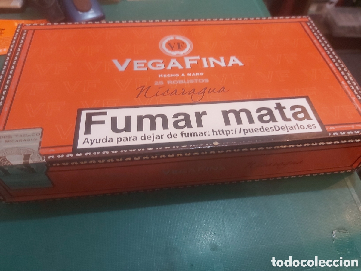Blechdosen und Kisten: 20 robustos Vega Fina Nicaragua caja vac&iacute;a tabacalera Garc&iacute;a Ver mis lotes