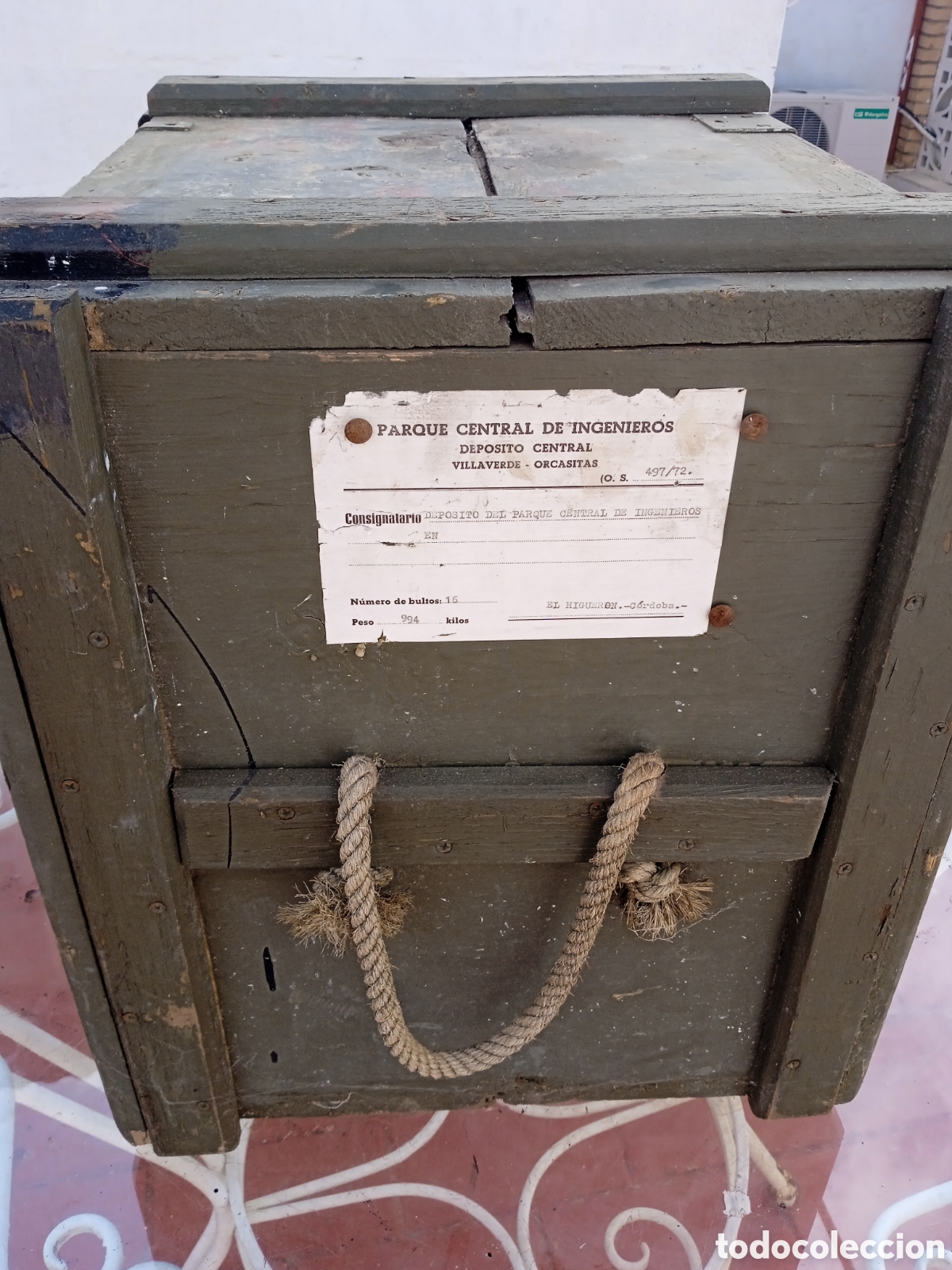 Cajas y cajitas met&aacute;licas: CAJA DE MUNICI&Oacute;N. EJ&Eacute;RCITO ESPA&Ntilde;OL. - Foto 3