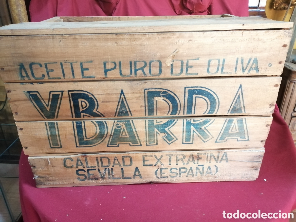 Cajas y cajitas met&aacute;licas: Caja aceite y barra, 1950 - Foto 1