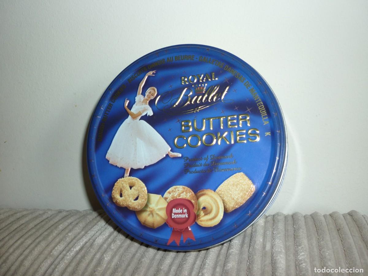 Bo&icirc;tes et petites bo&icirc;tes m&eacute;talliques: CAJA METALICA ROYAL BALLET DANISH BUTTER COOKIES
