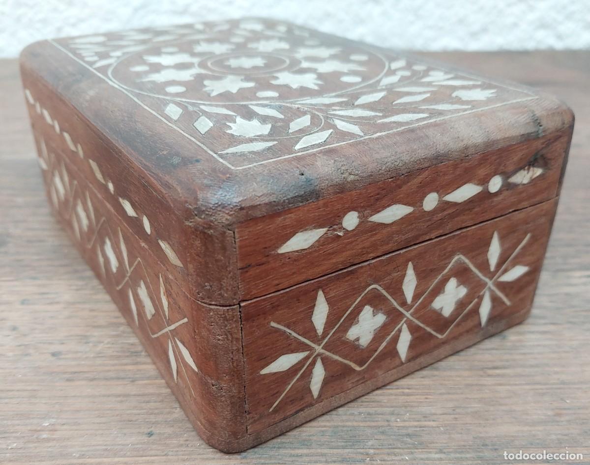 Cajas y cajitas met&aacute;licas: CAJA DE MADERA CON INCRUSTACIONES - Foto 7