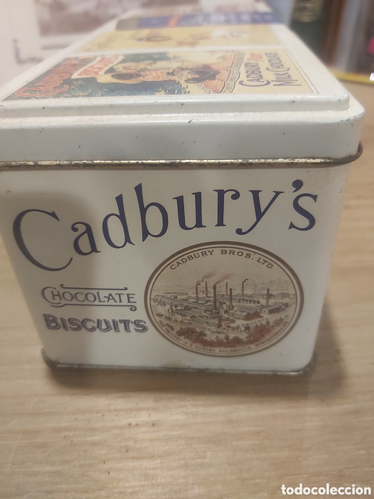 Caixas e caixinhas met&aacute;licas: Cadbury chocolate caja vintage metal biscuits
