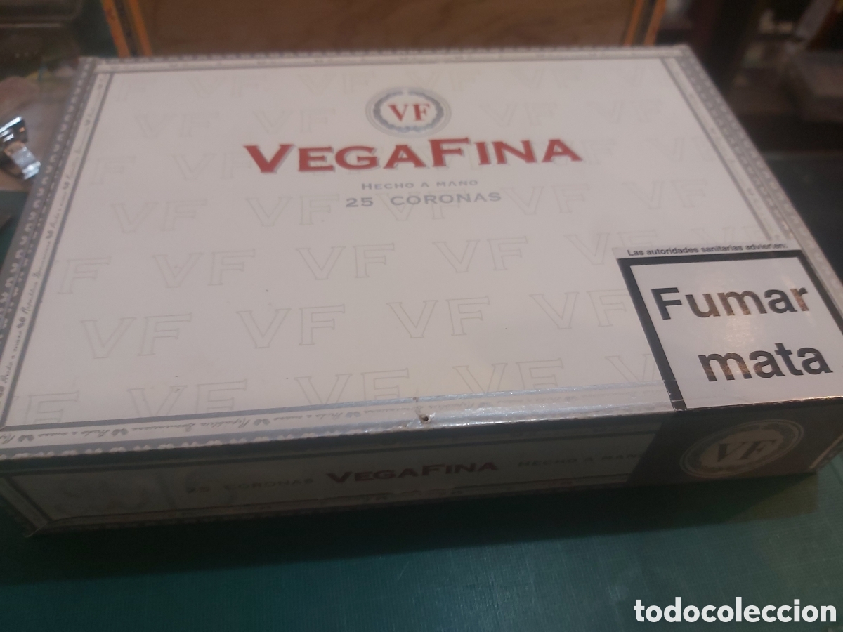 Blechdosen und Kisten: 25 coronas caja vac&iacute;a puros Vega Fina