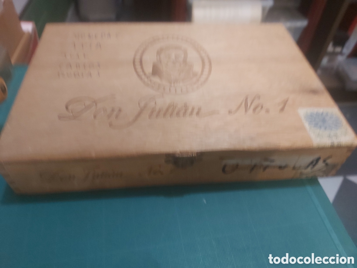 Blechdosen und Kisten: Son Juli&aacute;n n&uacute;mero 1 Claro caja vac&iacute;a puros