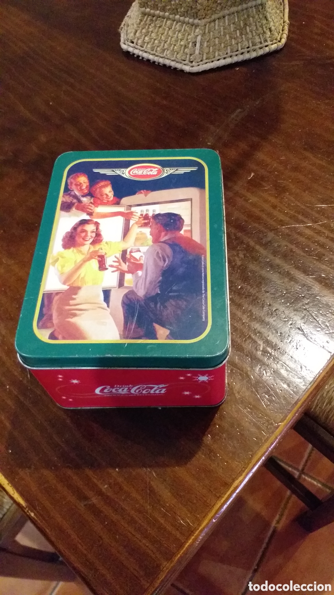COCA-COLA Antigua caja rectangular