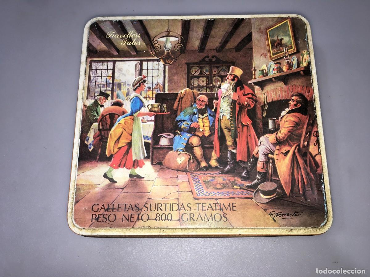 Boxes and metal boxes: CAJA DE GALLETAS TEATIME TRAVELLERS TALES - R. FORRESTER