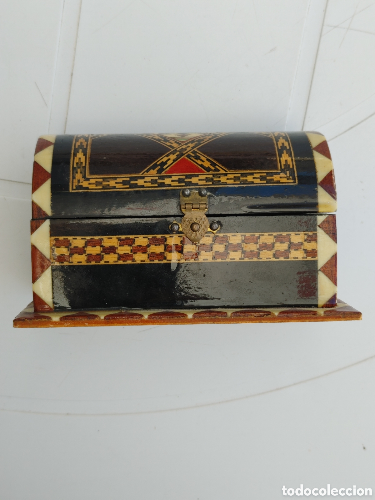Cajas y cajitas met&aacute;licas: Caja de marqueteria. - Foto 2