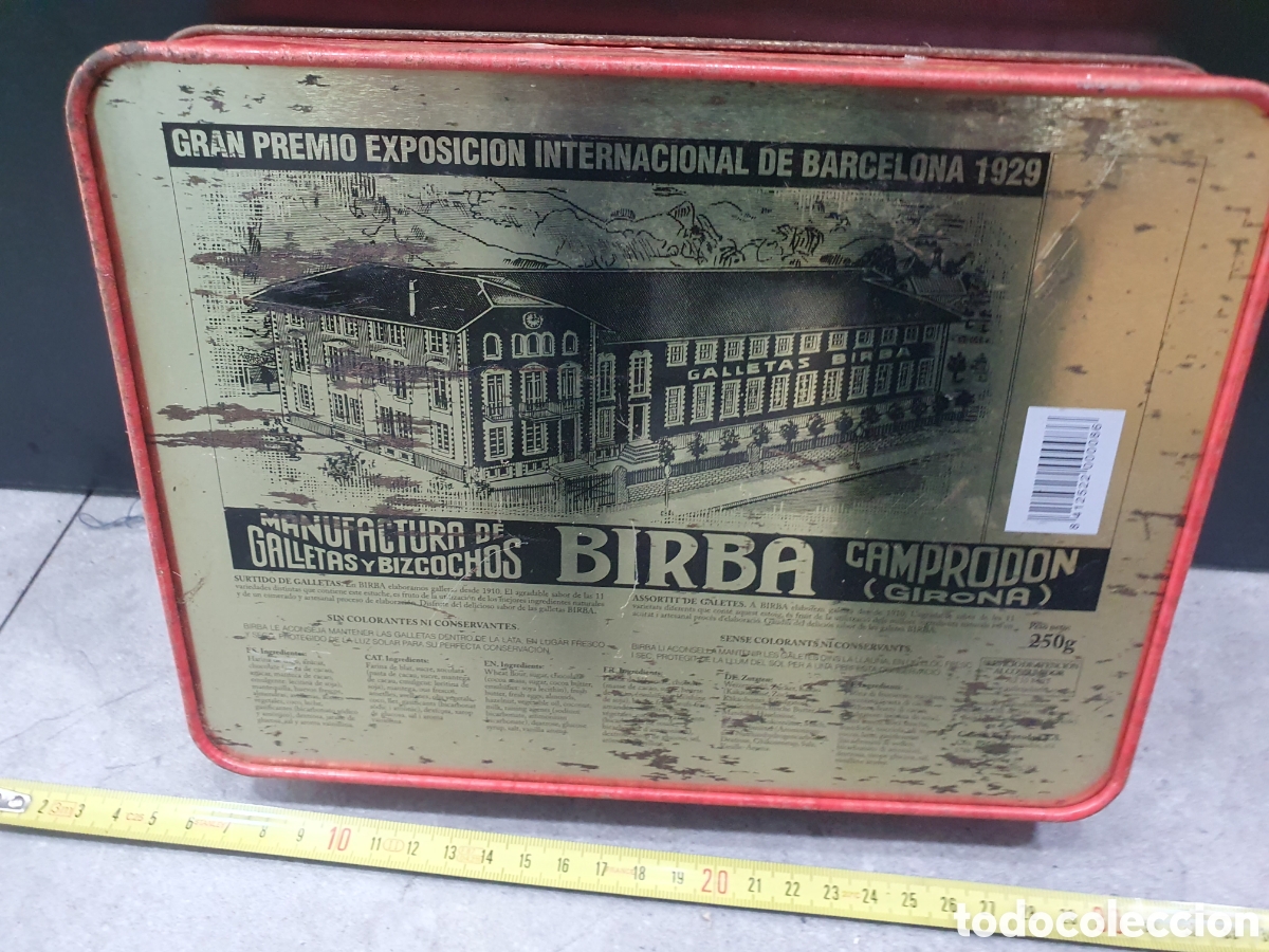 Cajas y cajitas met&aacute;licas: Lata Barcelona biscuits. (L87) - Foto 4