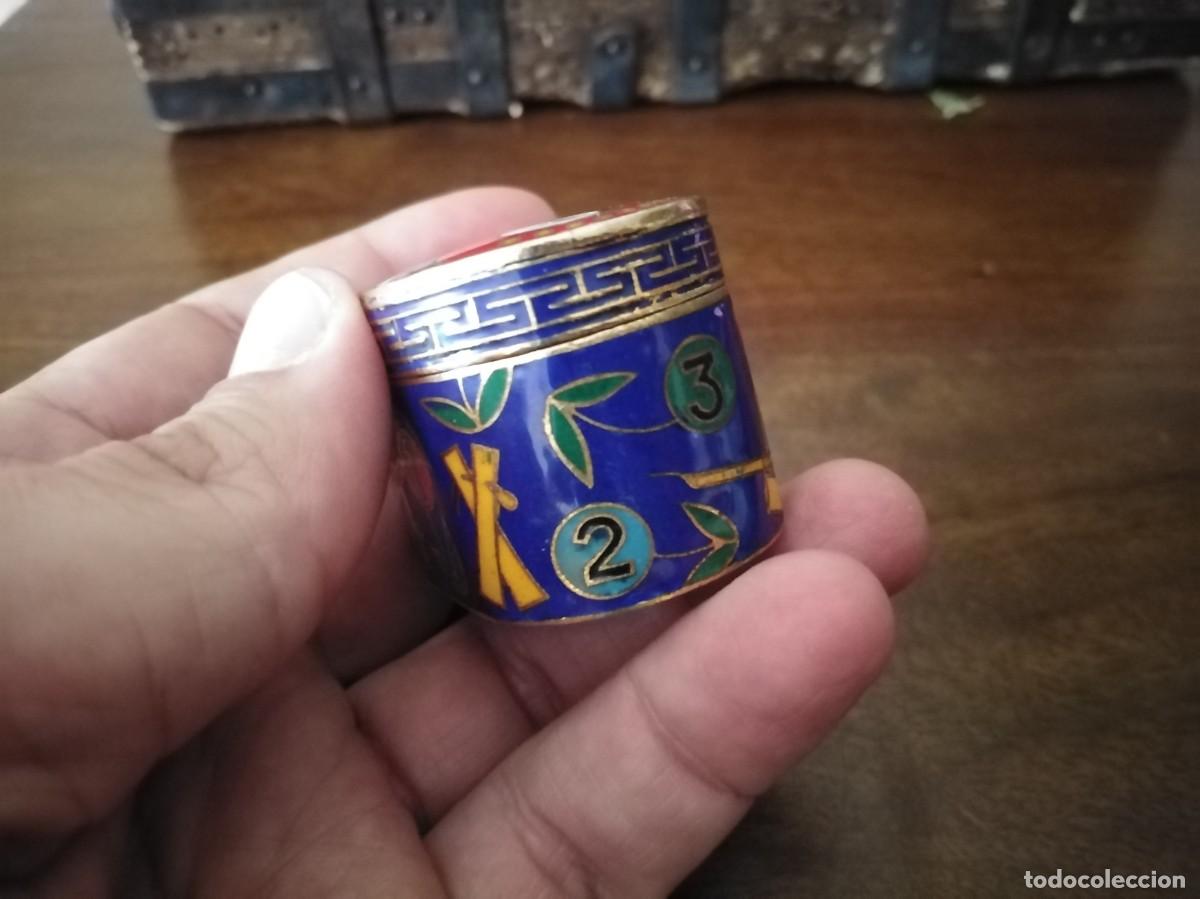 Cajas y cajitas met&aacute;licas: Caja Asi&aacute;tica m&aacute;scara. Esmaltada. - Foto 6