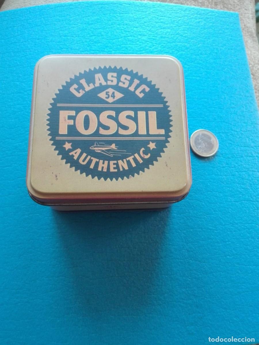 Cajas y cajitas met&aacute;licas: CAJA METALICA CLASSIC 54 FOSSIL AUTHENTIC - VACIA