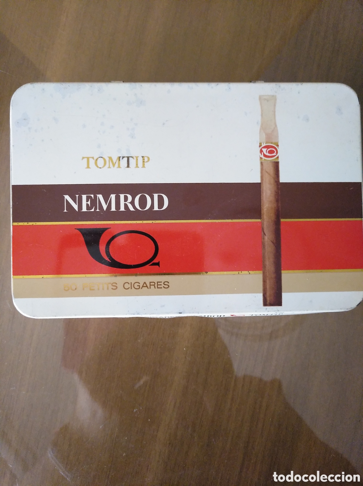 Bo&icirc;tes et petites bo&icirc;tes m&eacute;talliques: Caja de puros puritos TOMTIP de NEMROD
