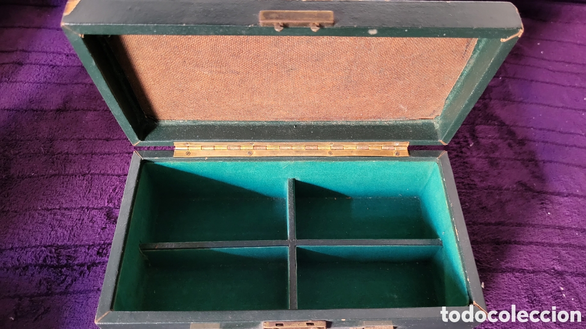 Cajas y cajitas met&aacute;licas: Caja antigua joyero - Foto 2