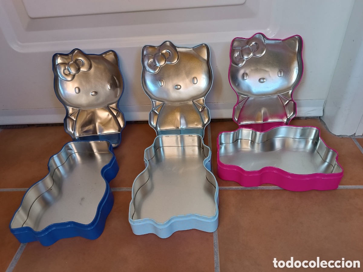 Cajas y cajitas met&aacute;licas: Lote 3 latas de Hello Kitty - Foto 4