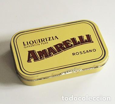 Cajas y cajitas met&aacute;licas: CAJA MET&Aacute;LICA VAC&Iacute;A - DE AMARELLI - LIQUIRIZIA ROSSANO - CAJITA DE METAL -DE REGALIZ ITALIANA ITALIA