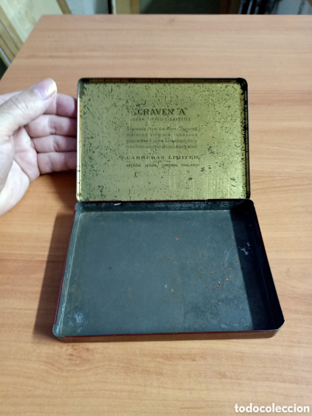 Cajas y cajitas met&aacute;licas: Caja Craven A - Virginia cigarettes - Foto 2