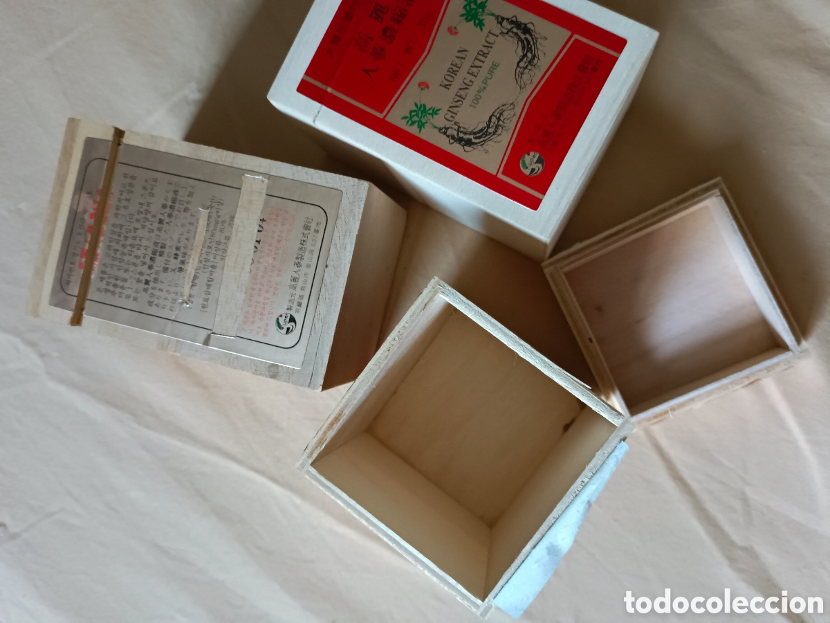Cajas y cajitas met&aacute;licas: Cajas de madera vac&iacute;as de Ginseng - Foto 4