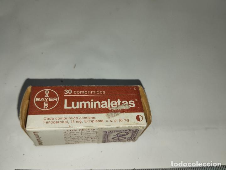 Cajas y cajitas met&aacute;licas: CAJA DE FARMACIA LUMINALETAS BAYER // MEDICAMENTO ANTIGUO