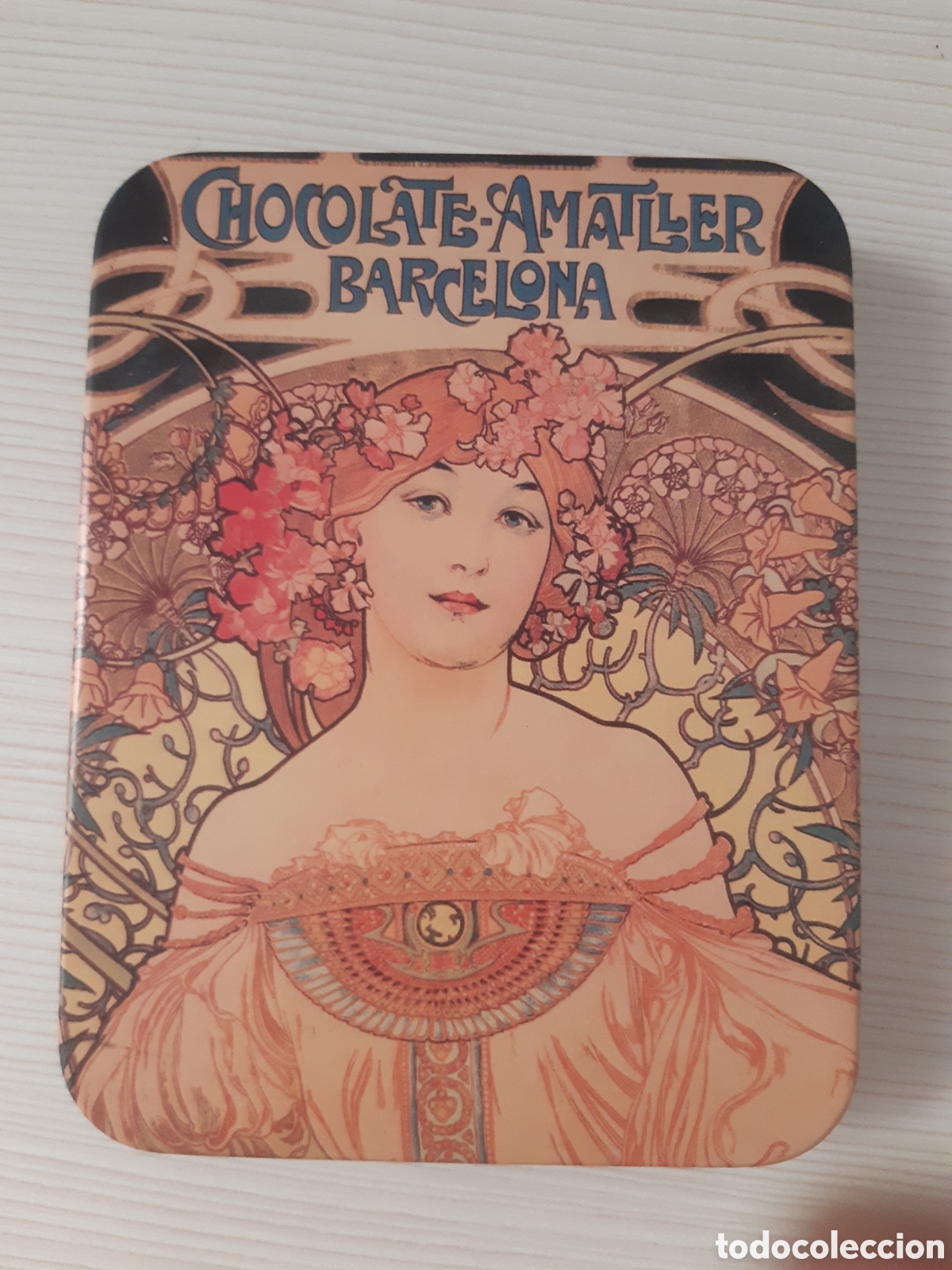 Cajas y cajitas met&aacute;licas: Cajita chocolates Amatller (VI) - Foto 1