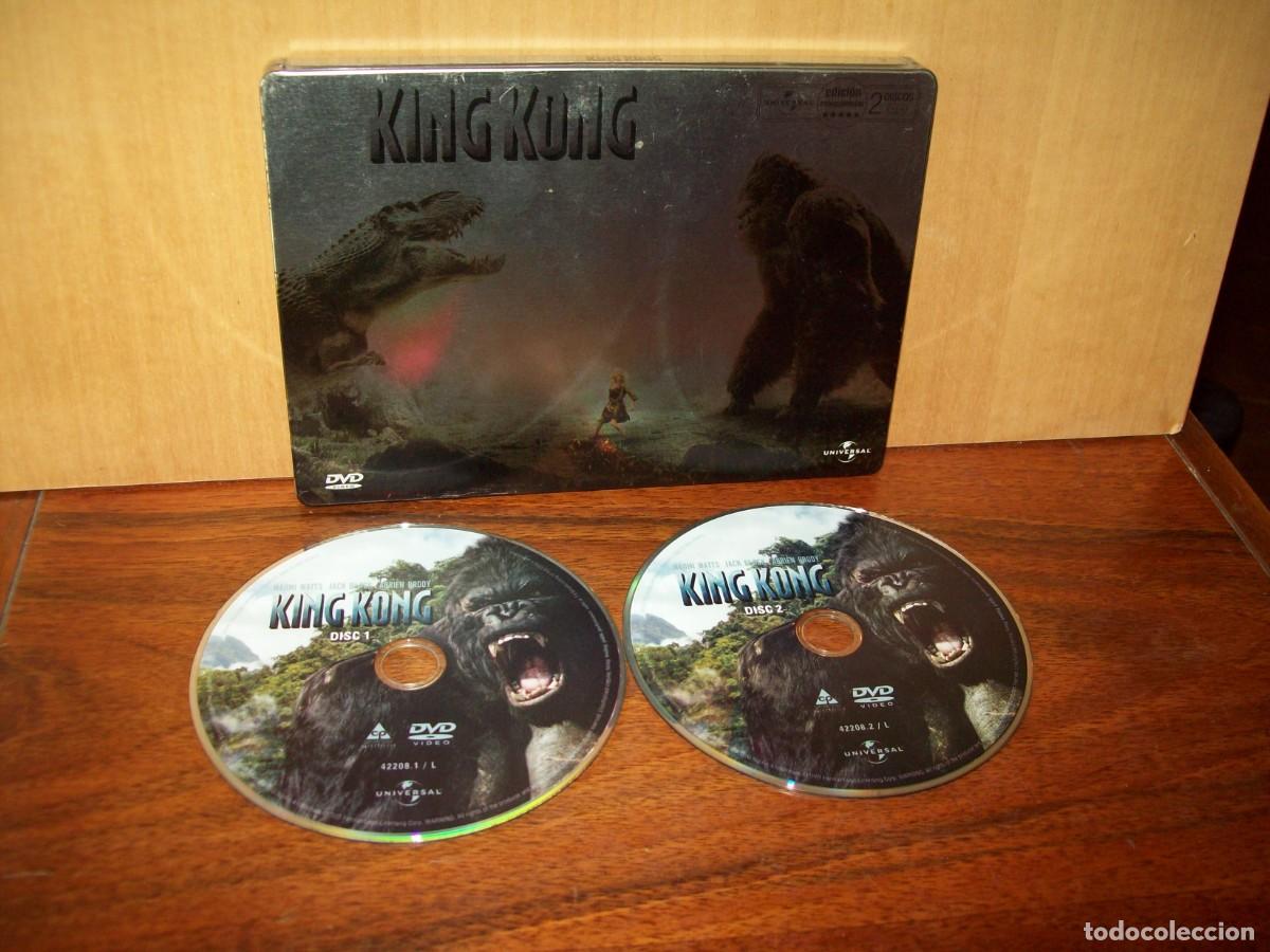 Cajas y cajitas met&aacute;licas: KING KONG - DOBLE DVD EDICION COLECCIONISTAS CAJA METALICA CON LIBRETO - DIRIGIDA POR PETER JACSON