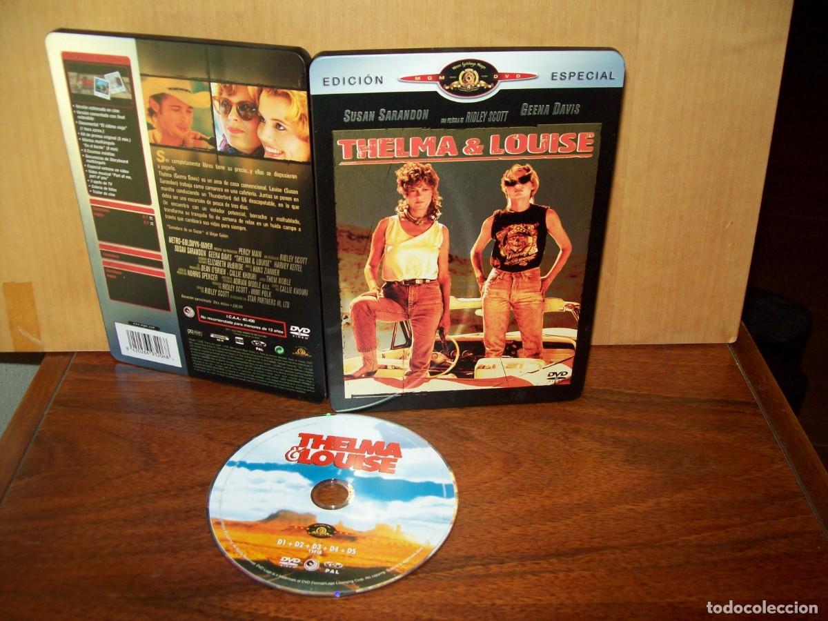 Cajas y cajitas met&aacute;licas: THELMA & LOUISE - DVD CAJA METALICA EDICION ESPECIAL - SUSAN SARANDON - GEENA DAVIS - DE RIDLEY SC