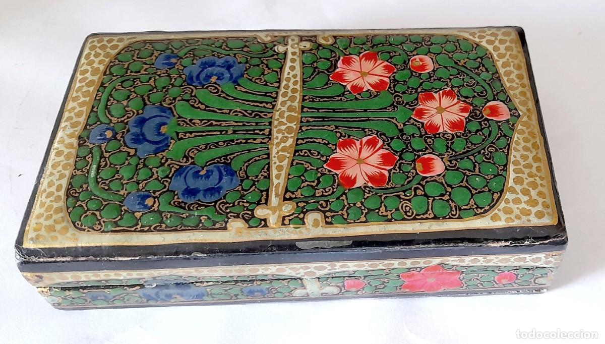 Cajas y cajitas met&aacute;licas: CAJA INDIA DE PAPIER MACH&Eacute; - Foto 1