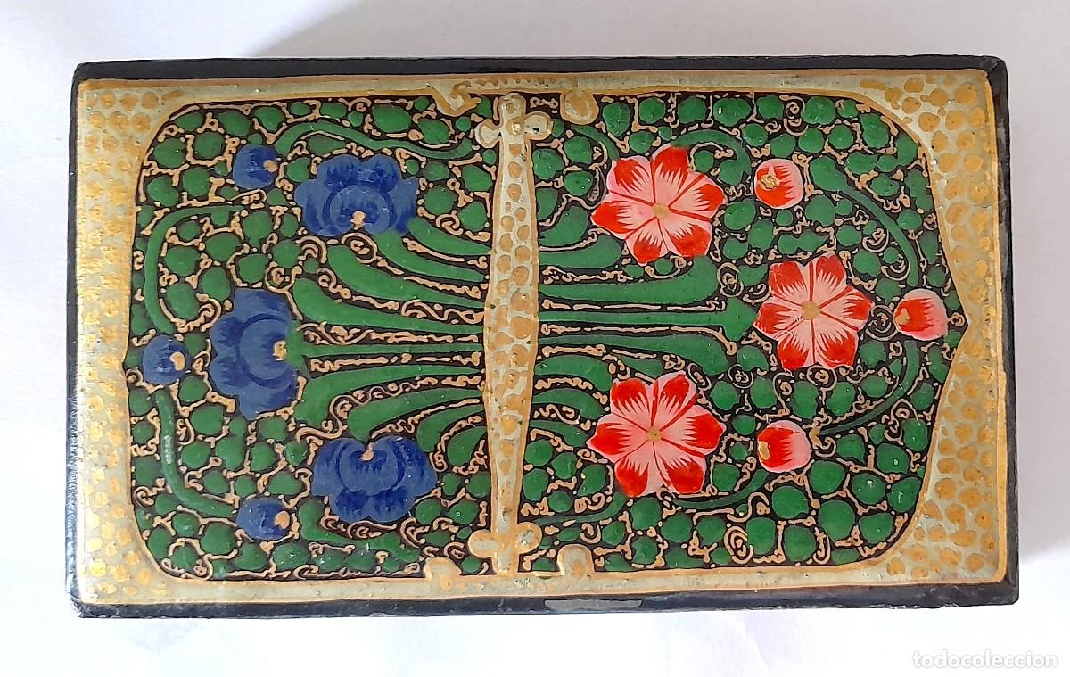 Cajas y cajitas met&aacute;licas: CAJA INDIA DE PAPIER MACH&Eacute; - Foto 2