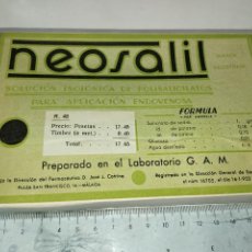 Cajas y cajitas metálicas: CAJA DE FARMACIA NEOSALIL LAB. GAM // MEDICAMENTO ANTIGUO