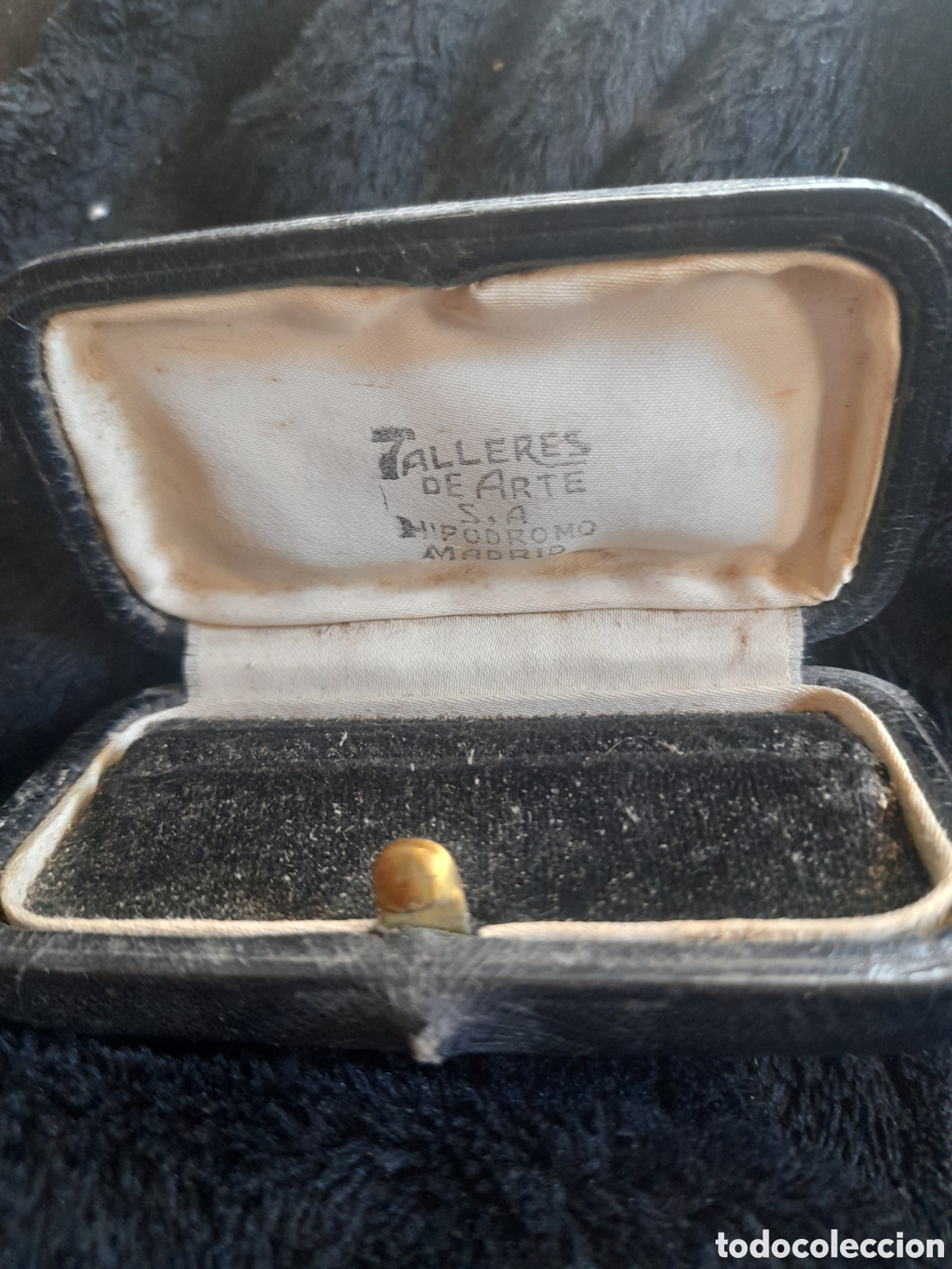 Bo&icirc;tes et petites bo&icirc;tes m&eacute;talliques: Antigua caja de joyer&iacute;a Talleres de Arte SA, Hip&oacute;dromo, Madrid