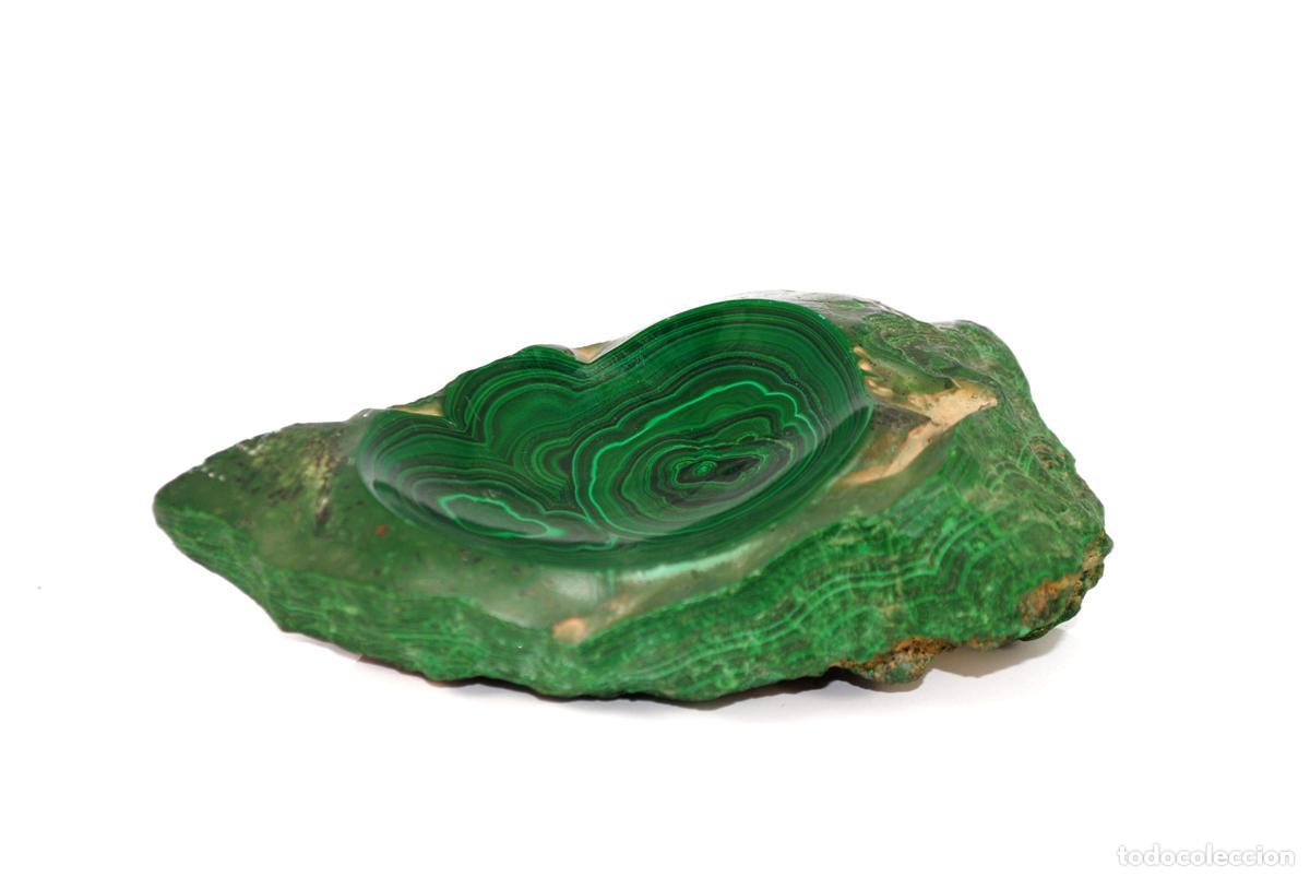 Cajas y cajitas met&aacute;licas: Vide-poche en pierre fine : malachite - Foto 1