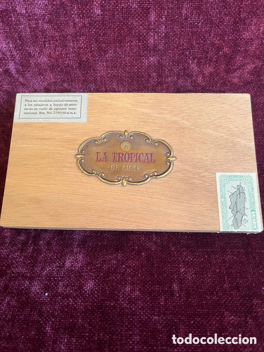 Cajas y cajitas met&aacute;licas: Caja cigarros La Tropical de Luxe (Jamaica)